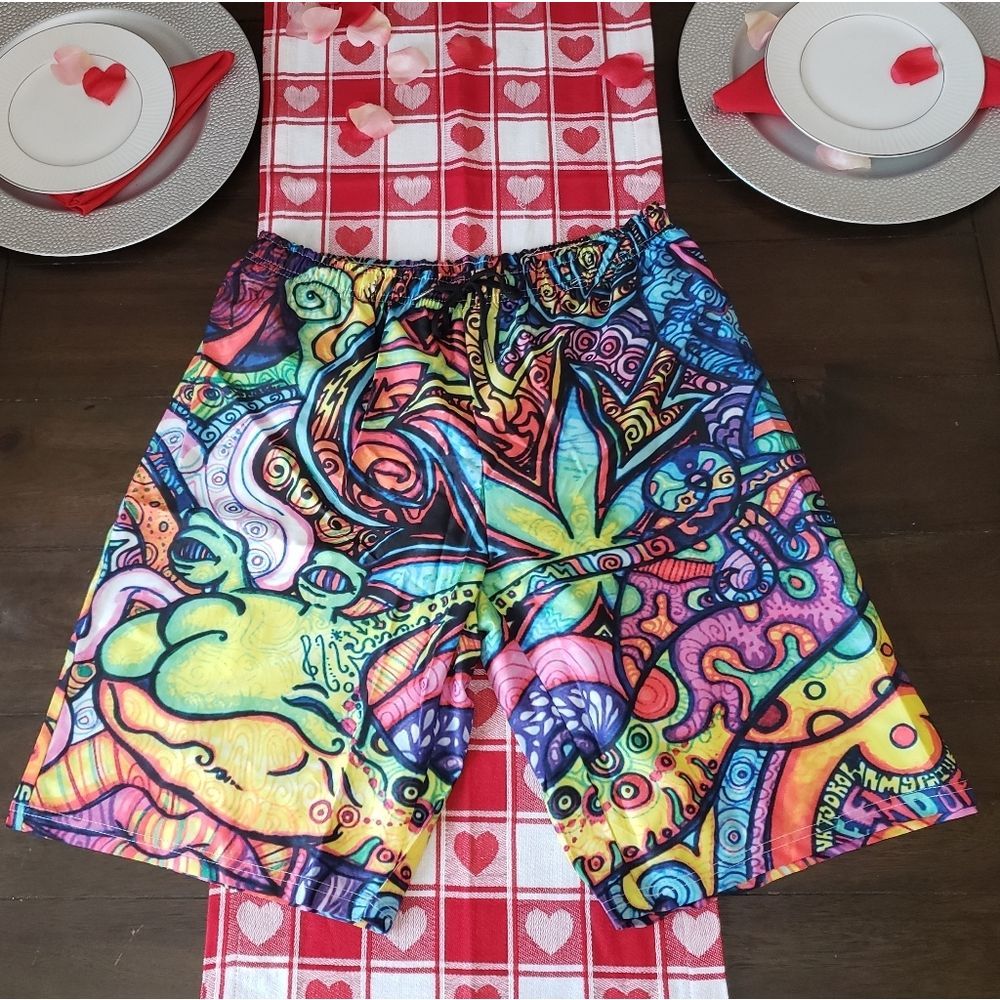 Vibrant Multicolor Swim Trunks
